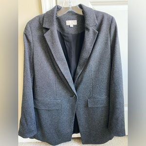 LOFT, oversized blazer, like new, size 6, gray
